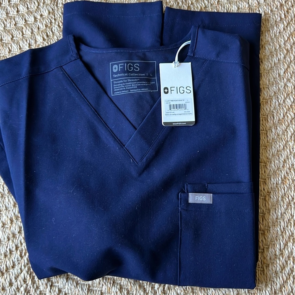 FIGS Navy Set . New with tags.